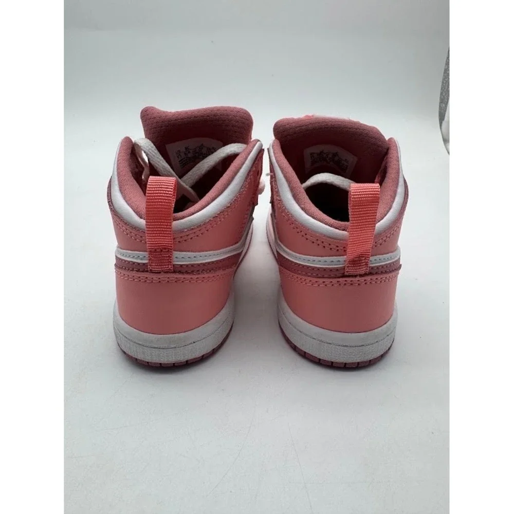 Jordan 1 Mid Dia de San Valentin Pink White Toddler 8c DQ8425-616 Sneakers